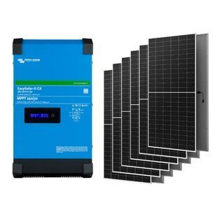 Victron Energy EasySolar-II GX 48/3000/35-32 + AIKO G645-MCH72Dw 2.4 кВт Система автономного живлення однофазна