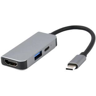 Cablexpert A-CM-COMBO3-02 USB-C 3-в-1 (USB/HDMI/PD) Док станція