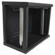 EServer 9U 600х350х503 скло, чорна Шафа