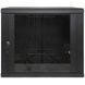 EServer 9U 600х500х503 скло, чорна Шафа