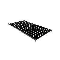 Voltronic 4962 Полиця&nbsp;19"&nbsp;4&nbsp;точки&nbsp;кріпл.,&nbsp;850мм&nbsp;глиб.,&nbsp;перфорована,&nbsp;т.м.2мм,&nbsp;чорна, Чорний