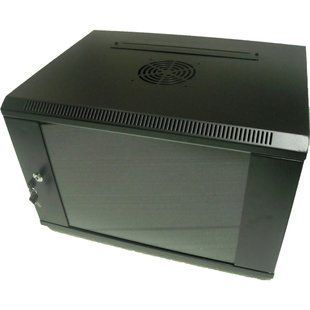 Hypernet WMNC-15U-FLAT-AC-BLACK Шафа коммутаційна настінна 15U 600x450 розбірна