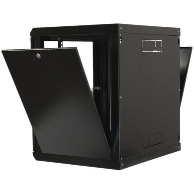19"15U, 600x500x773мм акрилове скло, чорна Шафа