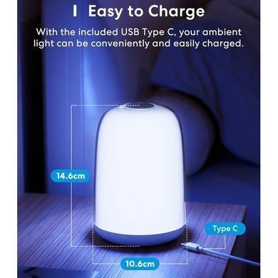 Meross MSL430JHK-EU WiFi Ambient Light Розумна настільна лампа