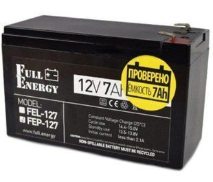 Full Energy FEP-127 7А&bull;г 12В Свинцево-кислотна акумуляторна батарея