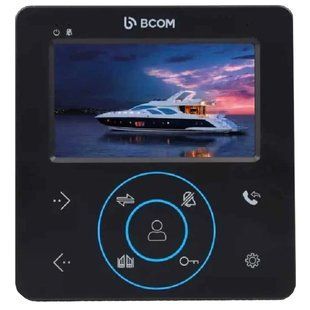 BCOM BD-480 Black Відеодомофон, Чорний