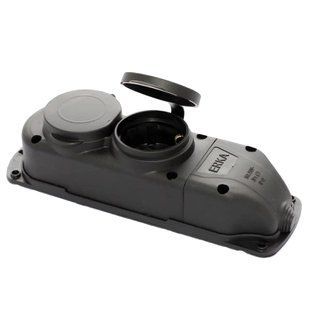 ERKA 6002 Колодка подвійна із заглушкою 2*16 (каучук)