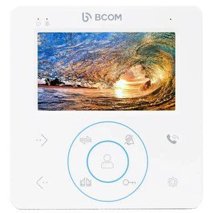 BCOM BD-480 White Відеодомофон, Білий