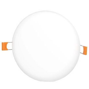 VIDEX 9W 4100K 220V LED світильник безрамковий круглий