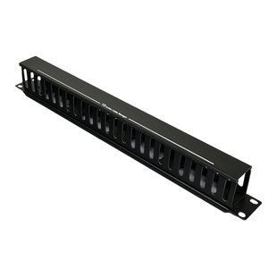 EPNew PLMN-060Z Кабельний організатор 1U з кришкою, чорний, EPNew, Чорний