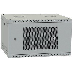 IPCOM 4U 600x450 двері перфорація (сіра) Шафа телекомунікаційна