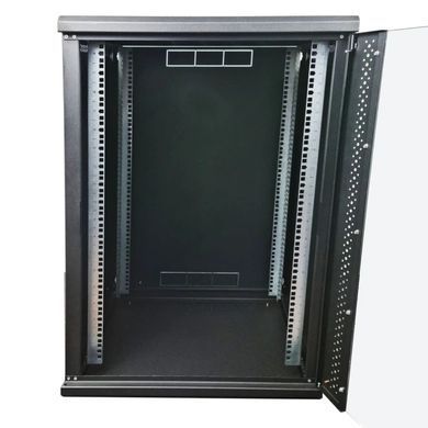 EServer 18U 600х600х907 скло, чорна Шафа