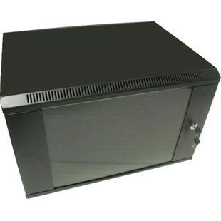 Hypernet WMNC66-9U-FLAT-AC-BLACK Шафа комутаційна настінна 9U 600x600 розбірна