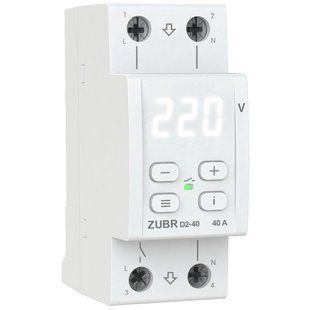 ZUBR D2-40 (max 40 А, 8 800 ВА) Реле напруги