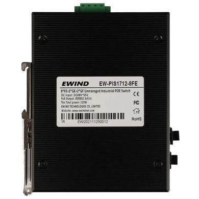 Ewind EW-PIS1712-8FE PoE Комутатор 12 портів некерований