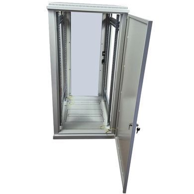 EServer 24U-600х600, скло, сіра Шафа підлогова