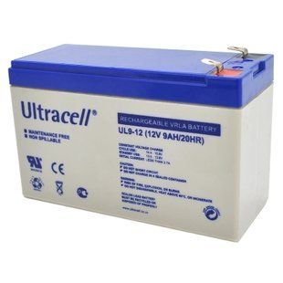 Ultracell UL9-12 9A&bull;г 12В Свинцево-кислотна акумуляторна батарея