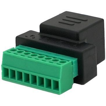 RJ-45(F) (8 контактів) з клемами під кабель Роз'єм