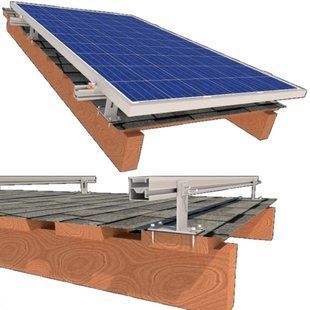 StringSetter SS-XL-B 05 кріплення 5 сонячних панелей до 1145мм бітумна черепиця Комплект