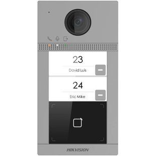 DS-KV8213-WME1(C)/Flush Wi-Fi IP65, IK08 Виклична панель Hikvision, Сірий