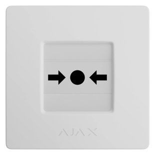 Ajax Manual Call Point (White) (8EU) ASP ручний бездротовий Сповіщувач