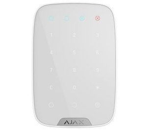 Бездротова сенсорна клавіатура Ajax KeyPad white
