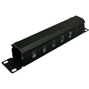 10" 1U перфорированный черный Кабельный организатор