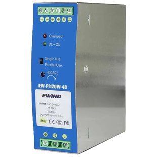 Ewind EW-PI120W-48 на DIN-рейку 120 Вт/48 В Блок живлення