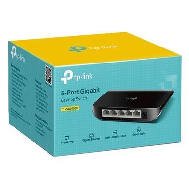 TP-Link TL-SG1005D 5-портовий гігабітний настільний комутатор