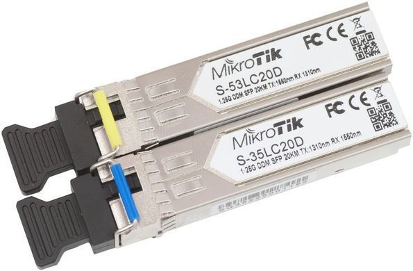 S-35LC20D (S-3553LC20D) 1.25Гб комплект SFP модулів (Rx / Tx)