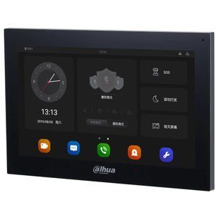 DHI-VTH5341G-W Відеодомофон Dahua, Чорний