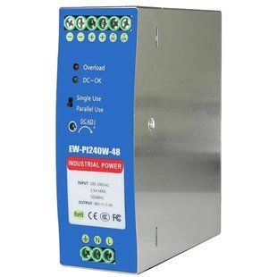 Ewind EW-PI240W-48 на DIN-рейку 240 Вт/48 В Блок живлення