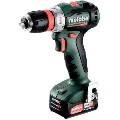 Metabo PowerMaxx BS 12 BL Q 12V 2x2Ah Li-Power (601045500) Акумуляторний безщітковий дриль-шуруповерт