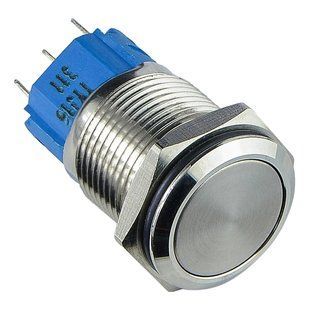 Аско TYJ 16-311 Кнопка металева пласка з фікс 1NO+1NC