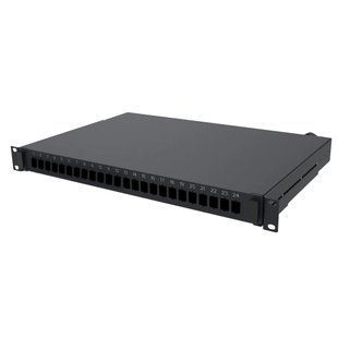 CommScope NETCONNECT Патч панель LC до 24 х LC-LC Duplex (без адаптерів) ММ та SM, Чорний