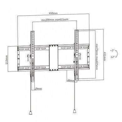 Gembird WM-80T-01 37-80" 70 кг Кронштейн для телевізора