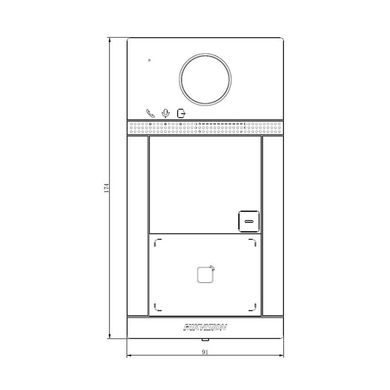 DS-KV8113-WME1(C)/Flush/Europe&nbsp;BV Wi-Fi IP65 IK08 Виклична панель Hikvision, Сірий