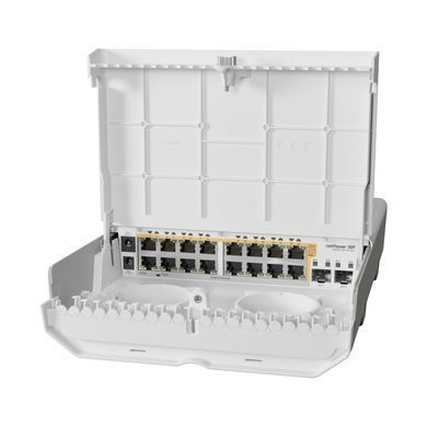 MikroTik CRS318-16P-2S+OUT PoE Комутатор 16 портів керований