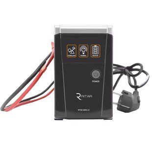 RITAR RTSW-500 LED ДБЖ з правильною синусоїдою 12В, під зовнішній АКБ