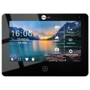 NeoLight ALPHA HD WF Black Відеодомофон, Чорний