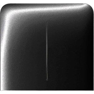 Ajax SideButton (2-gang) vertical black Кнопка