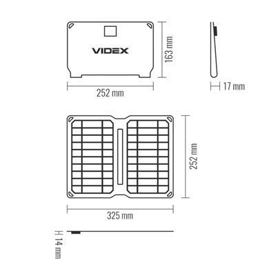 VIDEX VSO-F510U 10W Сонячна панель
