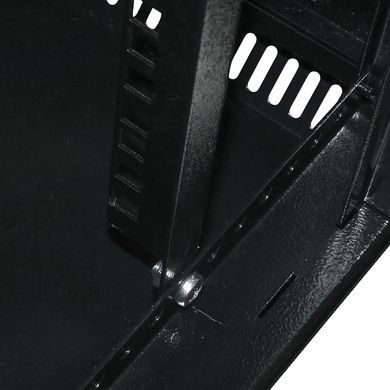 19" 9U 600x600x507мм акрилове скло чорна Шафа