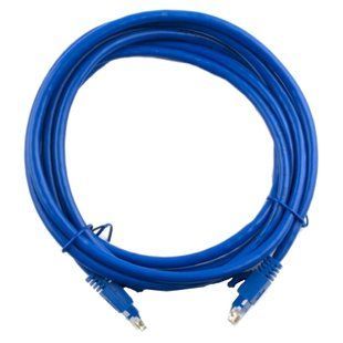 Патч-корд RITAR литий, UTP, RJ45, Cat.5e, 1m, синій, Cu (мідь)(PCR-CU/1Be)