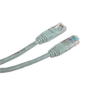 Патч-корд E-server UTP, 0.5 м, кат. 5e сірий