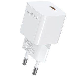 Choetech PD5010 mini White PD20W GAN USB-C Адаптер