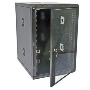 19", 18U Шафа 600х800х907мм, акрилове скло, чорна
