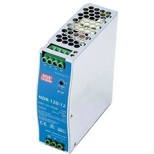 NDR-120-12 120Вт 10A 12В на DIN-рейку Блок живлення Mean Well