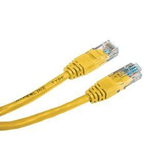 Патч-корд E-server UTP, 0.5 м, кат. 5e жовтий