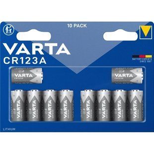 VARTA CR 123A BLI 10 LITHIUM Батарейка 10 шт